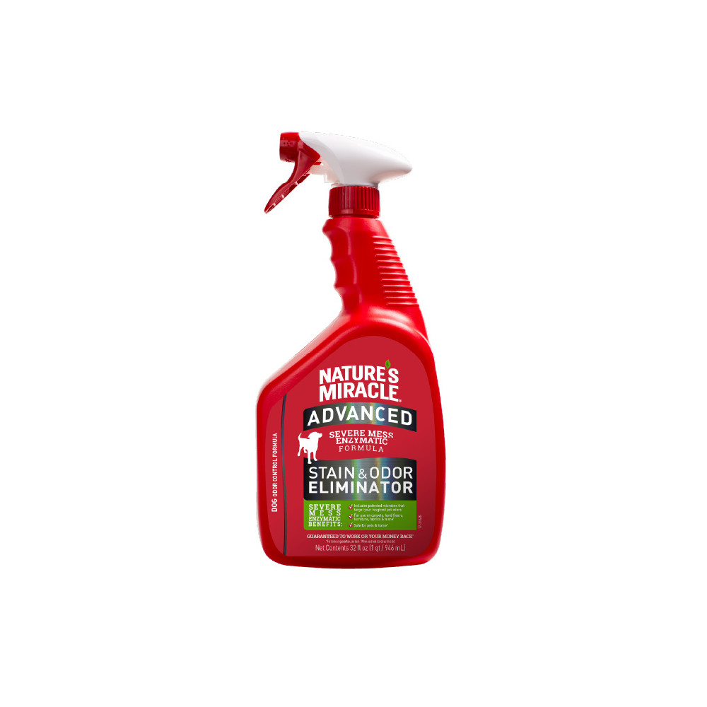 Засіб Nature’s Miracle ADV Dog Stain and Odor Elimin Spray для усунення плям та запахів від собак з посиленою формулою 946 м