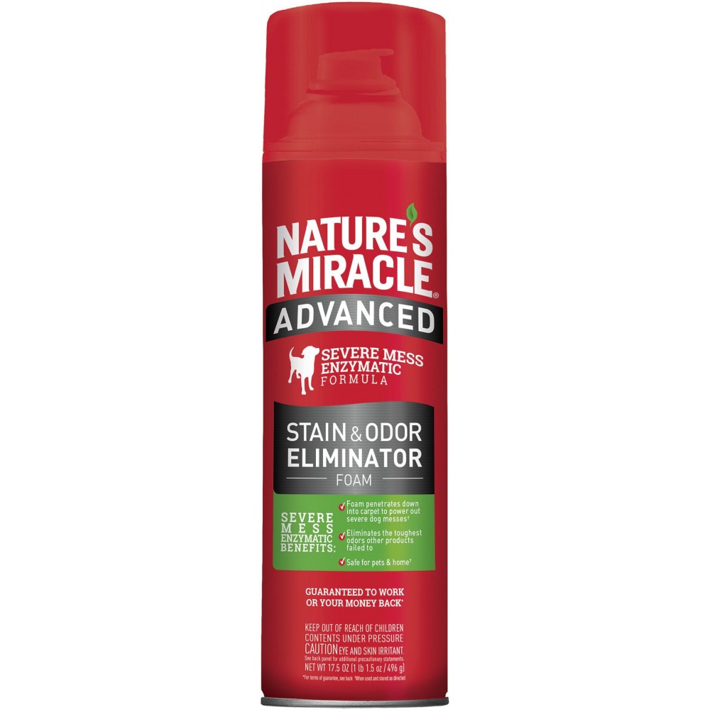 Засіб Nature’s Miracle Advanced Stain and Odor Eliminator для видалення плям і запахів від собак з посиленою формулою 518 мл