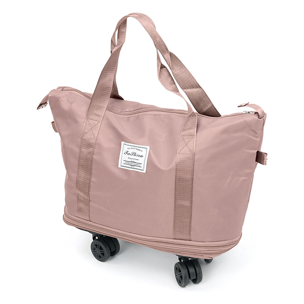 Дорожная сумка-трансформер,55х22х80cm,56-75 л.,Колесики,Pink,1.1 кг