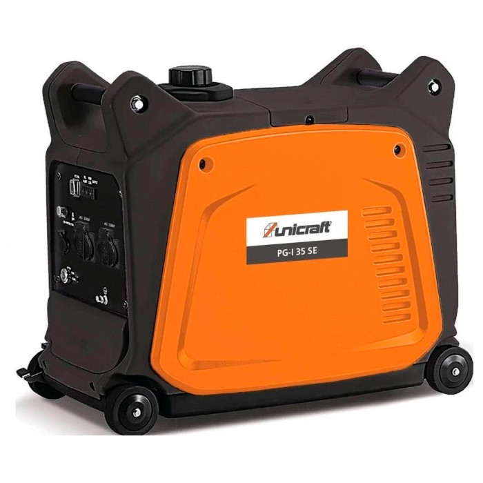 Генератор інверторний Бензиновий UNICRAFT PG-I 35 SE, 2.8kW (3.1kW), однофазний, 220V, 50Hz, об'єм 7.5л
